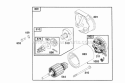 Electric Starter Diagram and Parts List for 404707-1207-01  Briggs and Stratton Engine